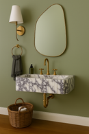 Calacatta Viola Wall-Mount Sink