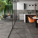 Calypso graphite 12x24 matte  porcelain floor and wall tile  msi collection NCALGRA1224 room shot outdoor view