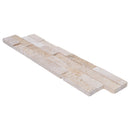 Camden Ivory Ledger 3D Panel 6"x24" Multi Surface Natural Travertine Wall Tile