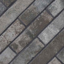 Capella charcoal brick 2 13x10 matte porcelain floor and wall tile NCAPCHABRI2X10 product shot angle view