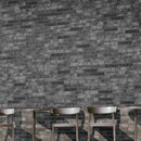 Capella charcoal brick 2 13x10 matte porcelain floor and wall tile NCAPCHABRI2X10 product shot room view 4