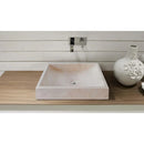 Cappuccino Beige Marble Rectangular Above Vanity Bathroom Sink (W)18" (L)21.5" (H)5" bathroom view