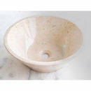 Cappuccino Beige Marble V-Shape Tapered Sink Polished  (D)16" (H)6"