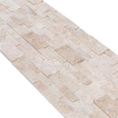 Cappuccino Ledger 3D Panel 6"x24" Split-face Natural Marble Wall Tile