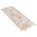 Cappuccino Ledger 3D Panel 6"x24" Split-face Natural Marble Wall Tile