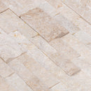 Cappuccino Beige Ledger 3D Panel 6"x24" Natural Marble Wall Tile - Full Truckload angle closeup view