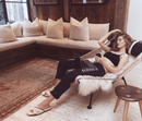 Merino Wool Striped Throw Pillow
