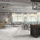 Cararra premium carrara blu honed porcelain floor and wall tile liberty us collection LUSIRP0412144 product shot restaurants view