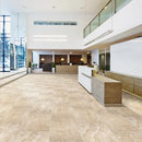 Cararra premium carrara paonzzo honed porcelain floor and wall tile liberty us collection LUSIRP0412146 product shot reception view