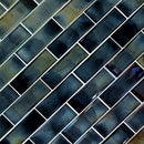 Carbonita 11.75" x 11.75" glass mesh-mounted mosaic tile SMOT-GLSST-CARBO6MM product shot angle view