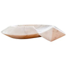 Carrara Marble Helix Shape Stone Above Vanity Bathroom Sink Polished (W)20" (L)23" (H)4" side view