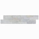 Carrara White Ledger 3D Panel 6"x24" Natural Marble Wall Tile - Full Truckload one panel top view