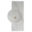 Luxury Wall Mount White Marble Above Vanity Sink 36 Inch