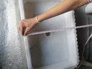 Carrara White Marble Wall-mount Bathroom Sink Ribbed Textured (W)16" (W)24" (H)6" width measure