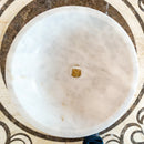 Carrara White Marble Above Vanity Bathroom Vessel Sink Polished (D)16" (H)6" top view