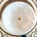 Carrara White Natural Stone Marble Vessel Sink Polished  (D)16" (H)6"
