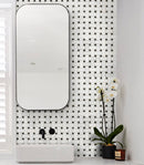Carrara White Toros Black Basketweave Mosaic Floor Wall Tile 15260614 modern bathroom wall
