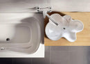 Handcrafted White Marble Vessel Sink Polished Natural Stone