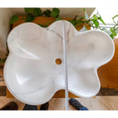 Natural Stone Carrara White Marble Above Counter Artistic Vessel Sink Polished (W)24.5" (L)18" (H)6"