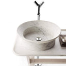 Carrara White special design marble above-counter sink YED1234 polished D20 D16 H6 application