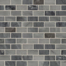 Carrara classique brick 11.81X11.81 marble mesh mounted mosaic tile SMOT-CAR-1X2H product shot multiple tiles top view