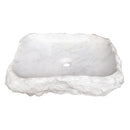 Carrara White Marble Vessel Sink Hand Chiseled Bathroom 16 By 22
