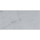 Carrara white 3 in x 6 in polished marble floor and wall tile TCARWHT36P product shot one tile top view