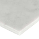 Carrara white 4 in x 12 in honed marble floor and wall tile TCARWHT412H product shot tile profile view