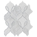 Carrara white ellipsis 8.66X11.63 polished marble mesh mounted mosaic tile SMOT-CAR-ELLIP product shot multiple tiles close up view
