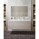 Carrara white hexagon 12X12 polished marble mesh mounted mosaic floor and wall tile SMOT-CAR-2HEXP product shot wall view