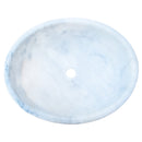 Carrara White Marble Natural Stone Oval Vessel Sink (W)16" (L)21" (H)6"