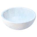 Carrara White Natural Stone Marble Vessel Sink  (D)16" (H)6"