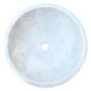 Carrara White Natural Stone Marble Vessel Sink  (D)16" (H)6"