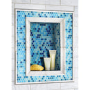 Carrara white pencil molding 0.75x12 polished marble wall tile SMOT-PENCIL-CAR product shot bath wall view 2