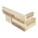 Rockmount Casa Blend 3D Honed  Ledger Corner 6"x18" Natural Travertine Wall Tile - MSI Collection