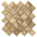 Patara Casablanca Pattern 12" x 12" Honed Travertine Mesh-Mounted Mosaic Tile
