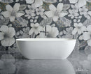 Cascade 63” Freestanding Solid Surface Bathtub
