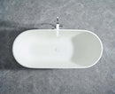 Cascade 59” Freestanding Solid Surface Bathtub