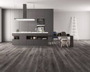 SPC Vinyl Rigid Core 7" Width 60" RL, 6mm Thick, 1.5mm IXPE Cavalli Smoke Peninsula Floors - Mazzia Collection Product shoot Kitchen view 2