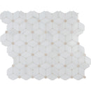 Cecily 10.83X12.6 polished marble mesh mounted mosaic tile SMOT-CECILY-POL10MM product shot multiple tiles top view