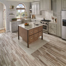 Cecily 1083 in x 126 in polished marble meshmounted mosaic tile SMOT-CECILY-POL10MM product shot kitchen view