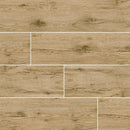 Celeste taupe 8x40 glazed ceramic floor and wall tile msi collection NCELTAU8X40 product shot multiple tiles top view