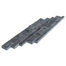 Charcoal Cambria Ledger 3D Panel 6.8"x20.8" Split-face Natural Marble Wall Tile - Full Truckload one panel angle view
