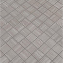 Charisma silver 12X12 ceramic mesh monted mosaic tile NCHASIL2X2 product shot multiple tiles angle view