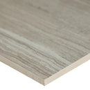 Charisma silver 12x24 glazed ceramic floor and wall tile msi collection NCHASIL1224 product shot one tile profile view
