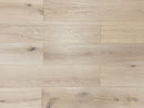 Engineered Hardwood European Oak 9.5" Wide, 86.5" RL, 5/8" Thick Wirebrushed Sonder Chateau Fawn - Mazzia Collection plank view 2