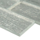 Chilcott bright subway 11.81x11.81 textured glass mesh mounted mosaic tile SMOT-GLSST-CHIBRI8MM product shot profile view
