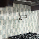 Cienega springs 10x13.78 textured picket multi surface mesh mounted mosaic tile SMOT-SGLSPK-CIESPR6MM product shot kitchen view 2