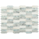 Cienega springs 10x13.78 textured picket multi surface mesh mounted mosaic tile SMOT-SGLSPK-CIESPR6MM product shot multiple tiles top view