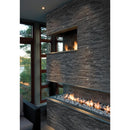 Coal canyon splitface ledger corner 6X18 natural quartzite wall tile LPNLQCOACAN618COR product shot wall view